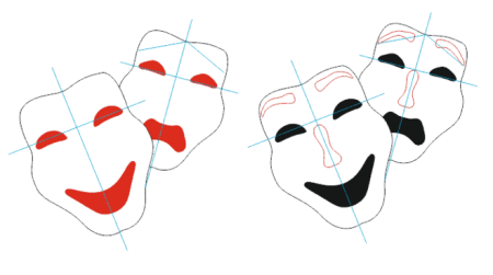 Театральные маски пошагово