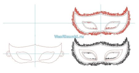 Поэтапное рисование маски