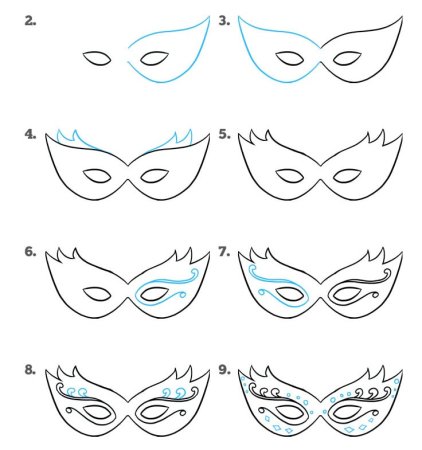 Рисование карнавальных масок