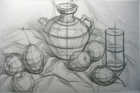 Конструктивное построение натюрморта