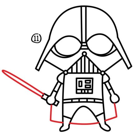 Дарт Вейдер рисунок карандашом
