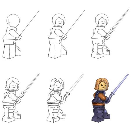 Поэтапное рисование Звездные войны