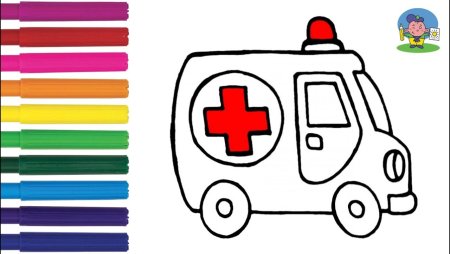 Скорая для детей для рисования