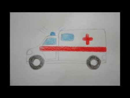 Рисование скорой в старшей группе