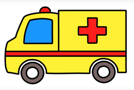 Рисуем машину скорой помощи