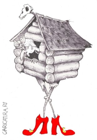 Избушкана курихношкахраскраска