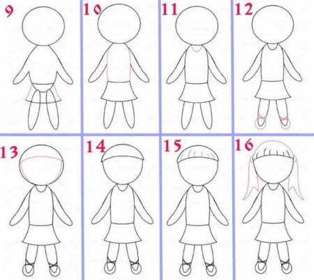 Схема рисования человека для детей дошкольного возраста