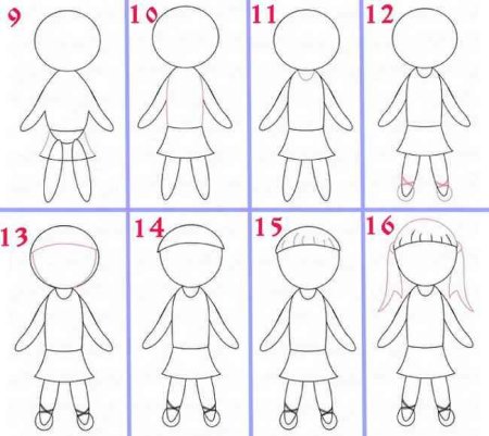 Пошаговые схемы рисования для детей