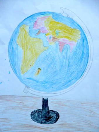 Рисунок земли легкий