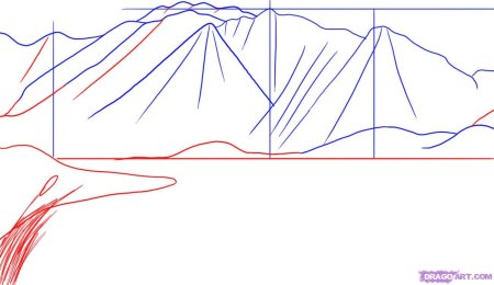 Горы простым карандашом