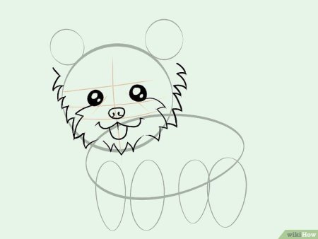 Рисунок пошагово Йорк для детей