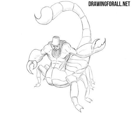 Скорпион пошагово