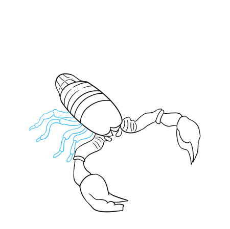 Насекомые срисовать легко Скорпион