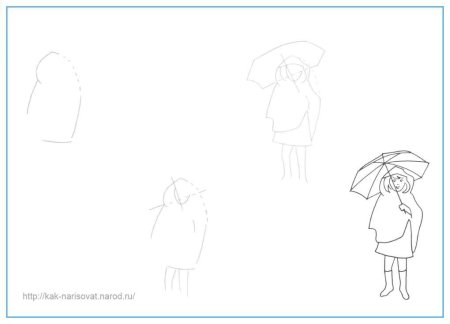 Рисунки красками для срисовки легкие