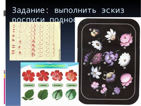 Жостово основные элементы росписи