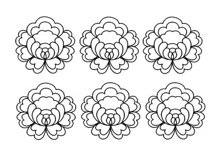 Элементы Жостовской росписи раскраска