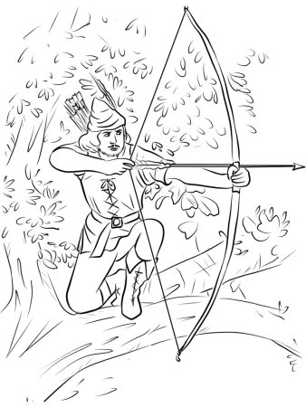 Робин Гуд нарисовать легко