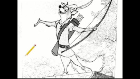 Раскраска Робин Гуд Дисней