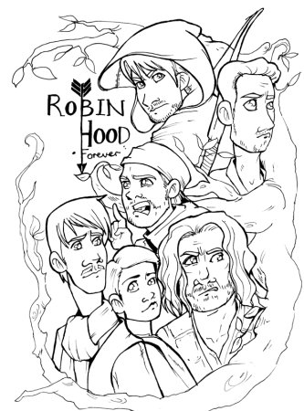 Раскраска стрельба из лука для детей