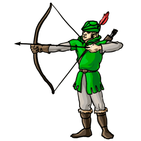 Робин Гуд рисунок карандашом