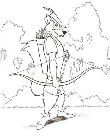 Робин Гуд рисунок для детей