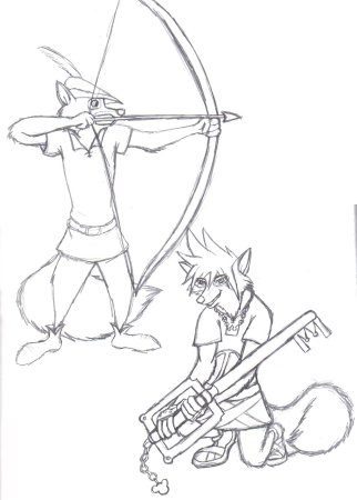 Робин Гуд рисунок