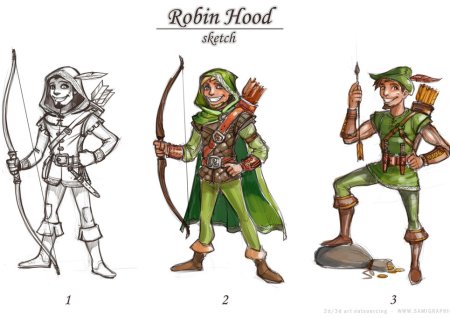 Раскраска Лисенок Робин Гуд