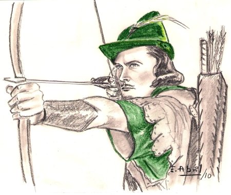 Робин Гуд Дисней зарисовки