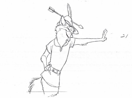 Робин Гуд нарисовать карандашом