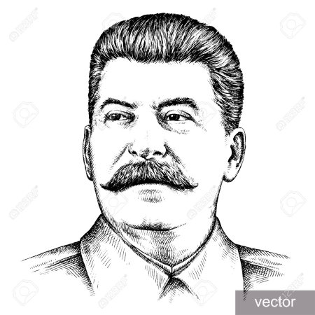 Сталин Иосиф Виссарионович рисунок карандашом