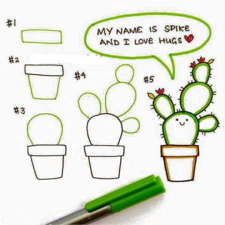 Поэтапные рисунки для ЛД