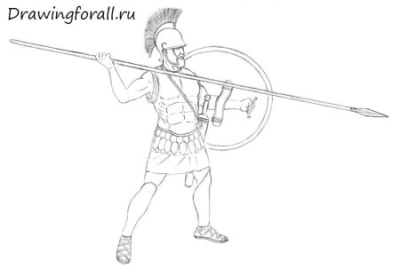Ассирийский воин раскраска