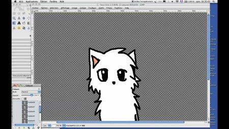 Контурный рисунок в gimp