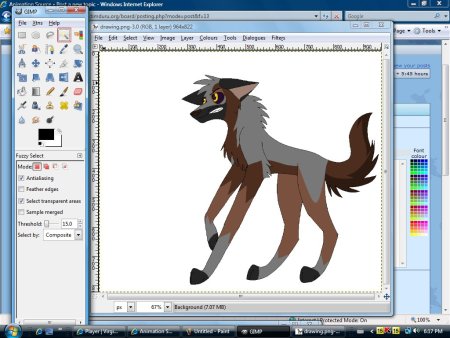 Простые рисунки в gimp