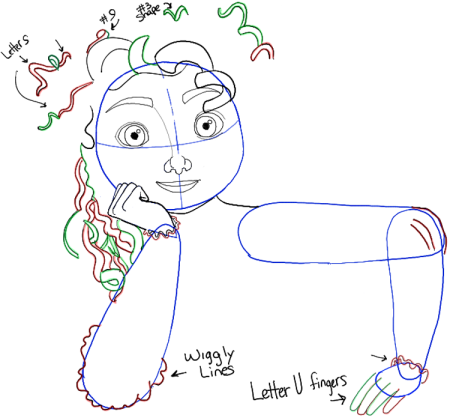 Как нарисовать Мериду поэтапно