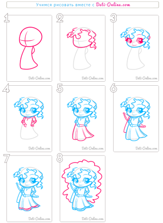 Чиби Мирида нарисованная