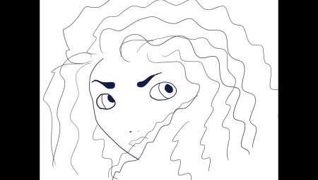 Раскраски Мерида только лицо