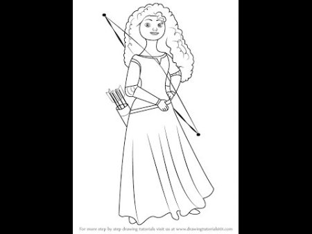 Мерида нарисовать поэтапно