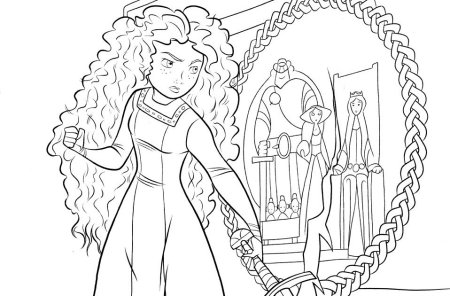 Мерида раскраска