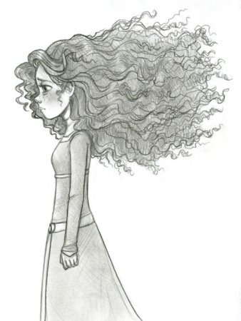 Мерида карандашом