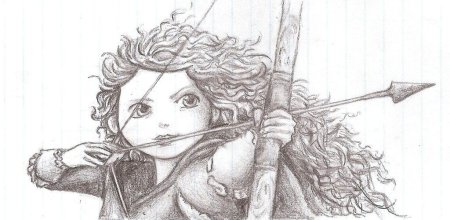 Мерида карандашом