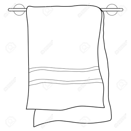 Раскраска полотенце