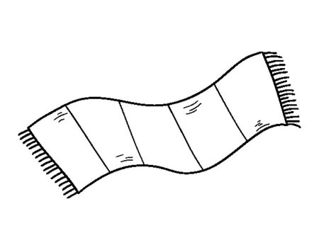 Шарф раскраска для детей