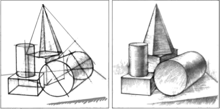 Геометрические предметы в перспективе