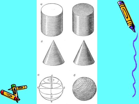 Поэтапное рисование конуса