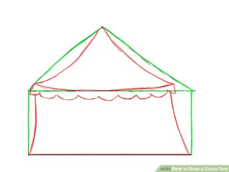 Цирковой шатер эскиз