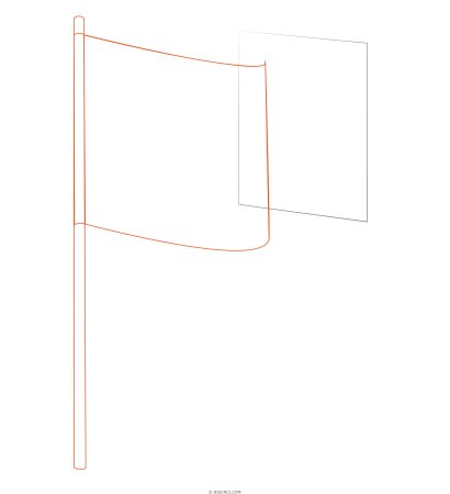 Поэтапный рисунок флага