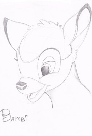 Картинки Бемби по этапно