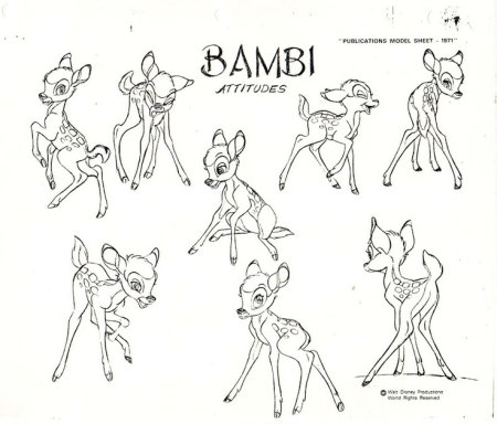 Рисунки Оленёнка лёгкие