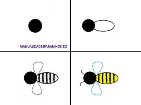 Последовательность рисования насекомых